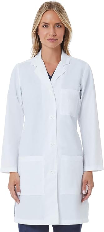 Maevn 7156 Women Long Lab Coat