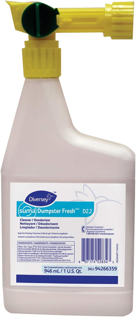 Diversey Suma Dumpster Fresh Cleaner & Deodorizer, RTS, 32 oz