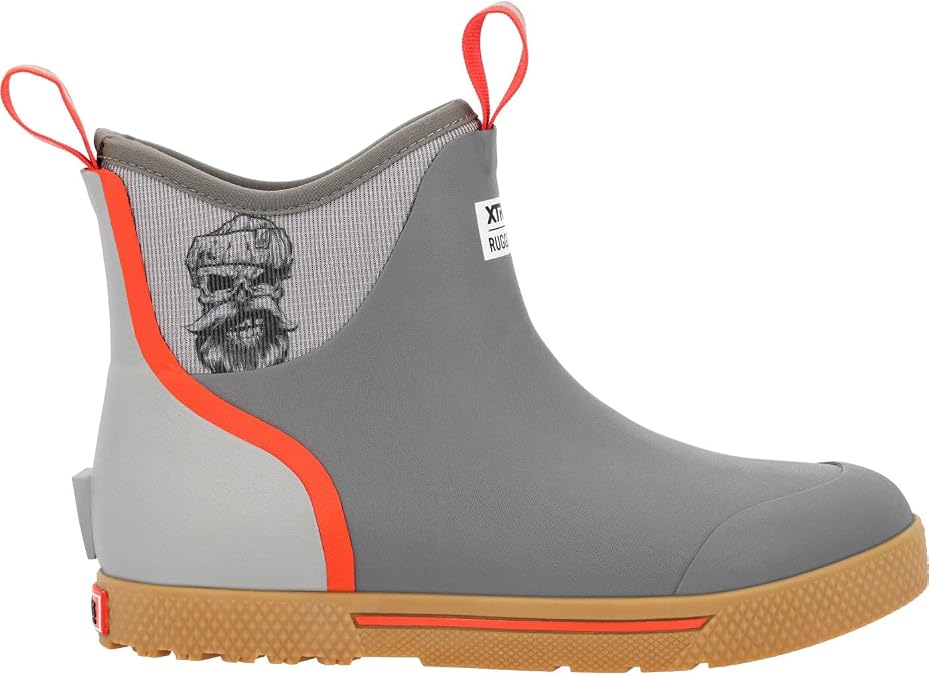 XTRATUF 6 Mens Wheelhouse Ankle Deck Boot - Wide Fit - 100% Waterproof Rubber Footwear - Slip & Oil-Resistant Outsole - Reinforced Heel & Toe - Moisture-Wicking Liner