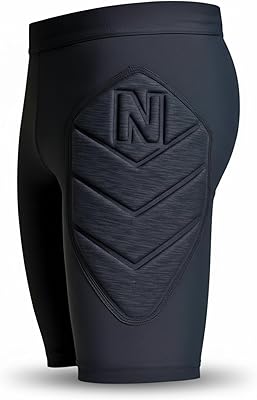 ONEKEEPER Goalkeeper Padded Shorts 2.0 with 8 mm EVA Hip Protection, High-Rise, Goalie Pants for Kids to Adults
