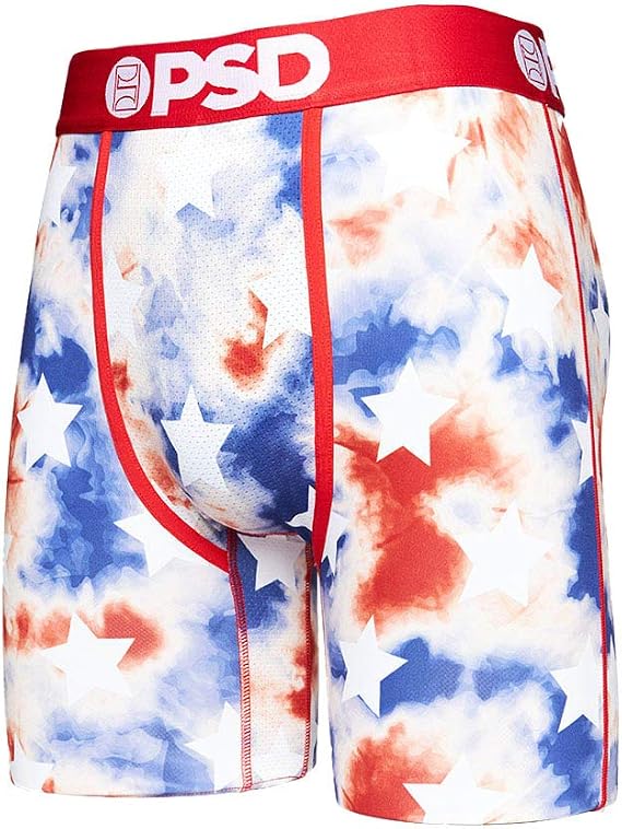 PSD Men's Star Spangled Td Boxer Briefs, Multi, XXL