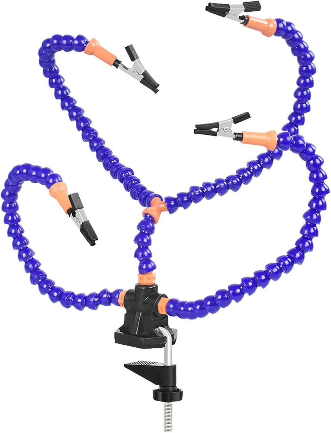 C100AE Flexible Helping Hands Soldering Station Third Hand Soldering Station Tool PCB Holder Accessories Helping Hand Stand with Table Clamp for Electronic Repair Craft Figurine DIY Soldering Tools