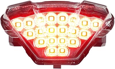 Integrated Sequential LED Tail Lights Clear Lens for 2018-2020 Yamaha MT-07