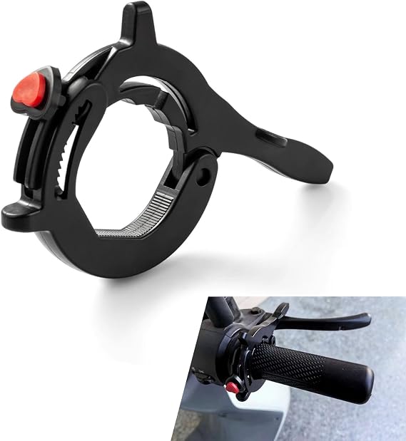 Motorcycle Throttle Lock, Cruise Speed Installation Handlebar, Electric Vehicle Accelerator Speed Lock, Universal Motorcycle Throttle Accessories (Black)