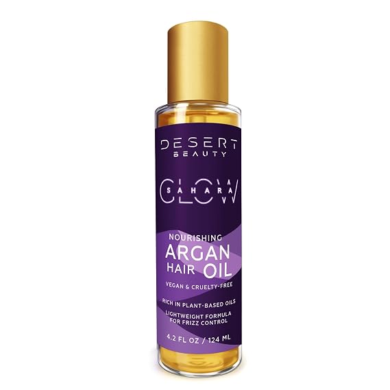 Argan Oil, 4 oz, Hair Oil Treatment for Dry Damaged Hair, Leave-in Conditioner, Hydrating, Strengthens, Natural, Cruelty Free