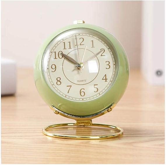 Liudan Alarm Clock Bedside Alarm Clock Nordic Style Minimalist Small Alarm Clock Mute Students With A Night Light Artifact Alarm Clock Desk Decoration Clock Digital Alarm Clock (Color : D)