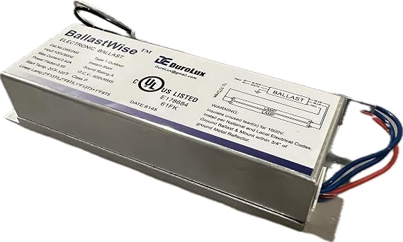 BalastWise Electronic Ballast, Type DXE2M5, Input 120V/60Hz, 0.55A, 20-115F