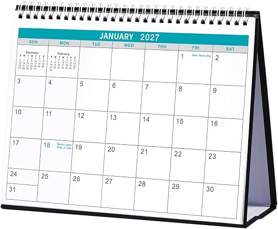 Desk Calendar 2027, 2027 Desk Calendar, 10" x 8.3" Calendar Desk
