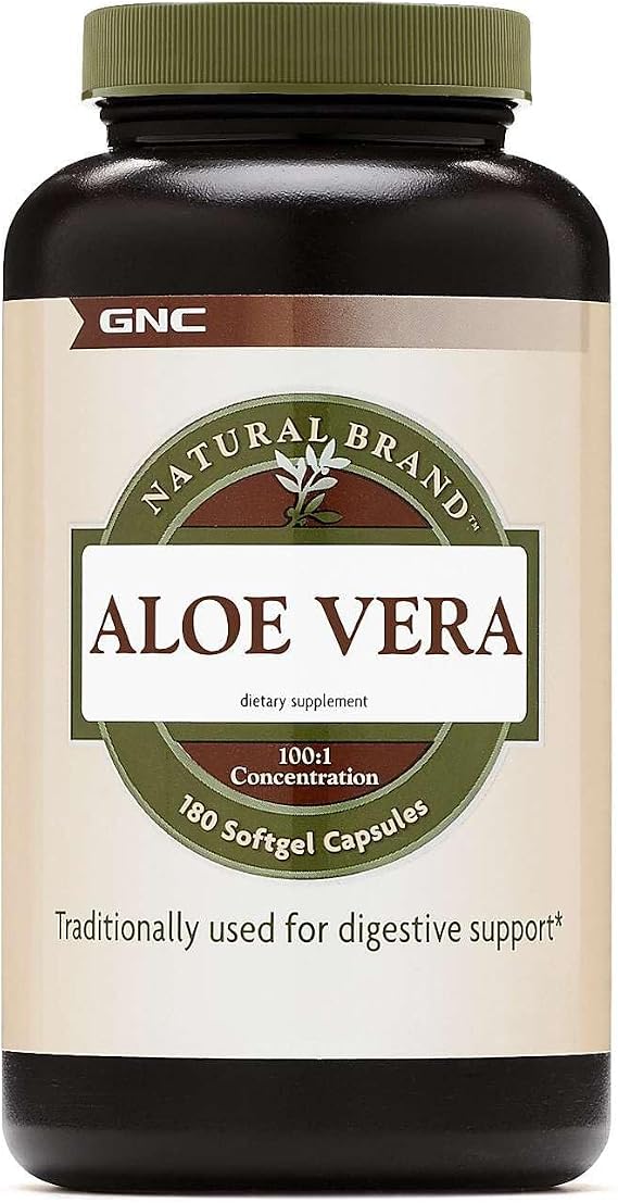 GNC Natural Brand Aloe Vera SoftGel Capsules