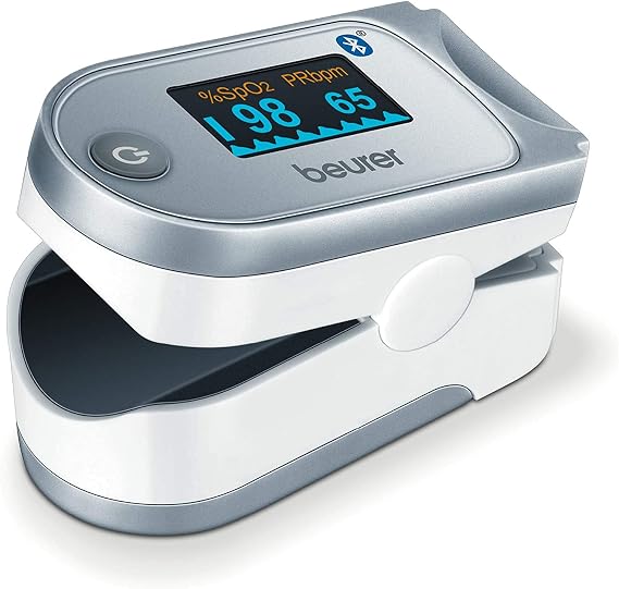 Beurer PO 60 Bluetooth nabız oksimetresi, kan içinde arteriel oksijen doygunluğunu belirleme