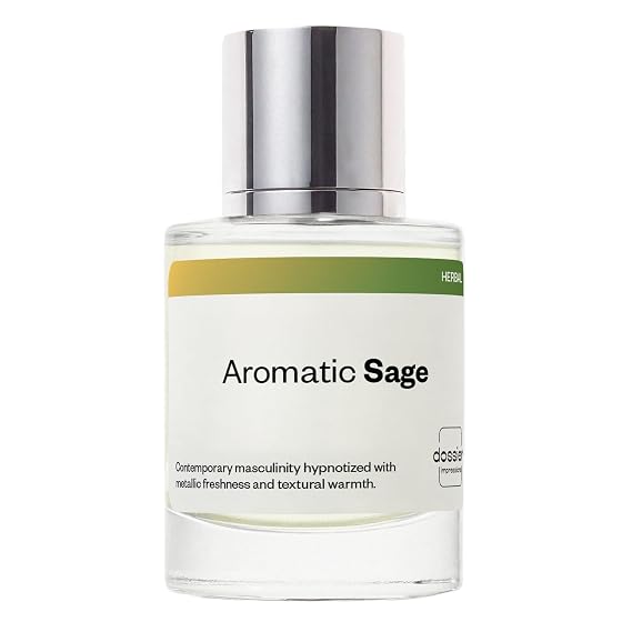 Dossier - Aromatic Sage 1.7 Fl oz (50ml) - Eau de Parfum - Inspired by Valentin's Born in Roma U.omo - Perfume Luxury - Pure Infused - Paraben Free - Vegan - For Men