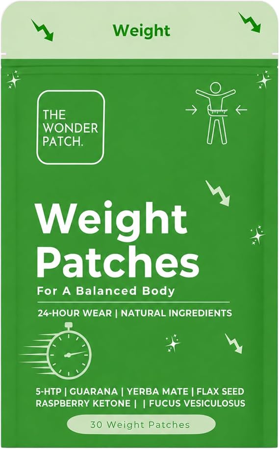 Weight Patches 30 Pack | Metabolism, Appetite, Weight Loss | Made in the UK