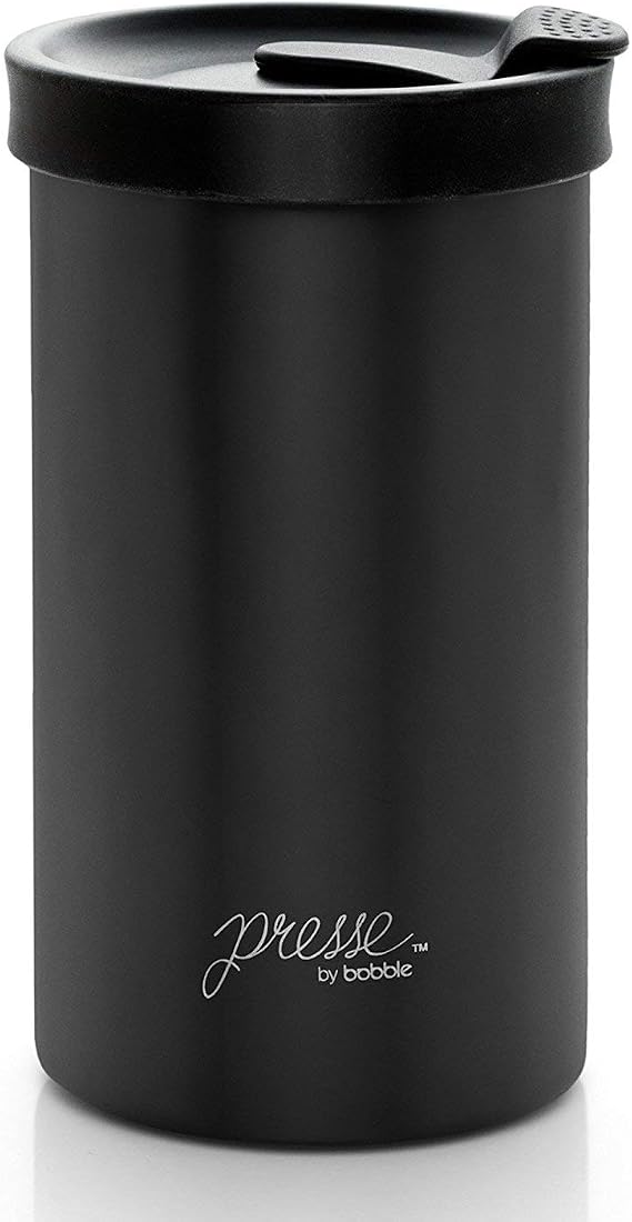 PRESSE by Bobble French Coffee Press Insulated Travel Tumbler 13 oz Black