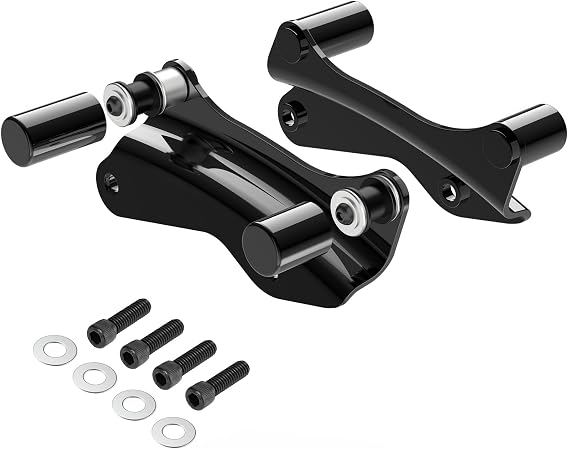 Amazicha Vivid Black 4 Point Docking Hardware Kit, 4 PCS Docking Hardware Covers Compatible for Harley Davidson Touring Street Glide Electra Glide Road Glide Road King 2014-2024