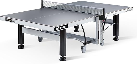 CORNILLEAU - 740 LONGLIFE Table Institutional Tennis Table - Folding & Compact - 9 mm Laminate Top - Grey