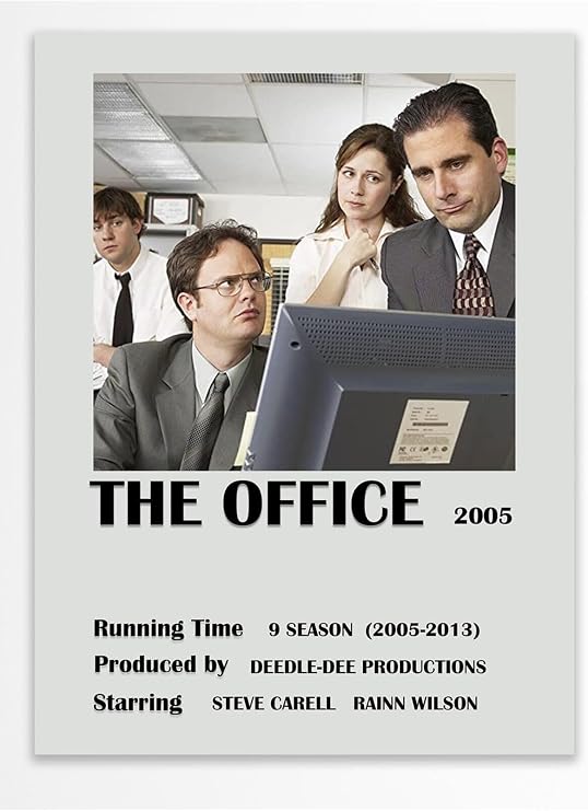 Postifull The Office - Çerçevesiz Poster - Duvar Dekoru - Dizi Ve Film Afiş Posterleri - Kalın Kuşe Kağıt;21 X 30 Gri - 20