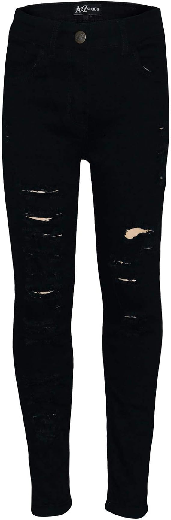 A2Z 4 Kids Girls Stretchy Denim Ripped Faded Pants Lightweight Cotton Skinny Jeans Age 5-14 Years