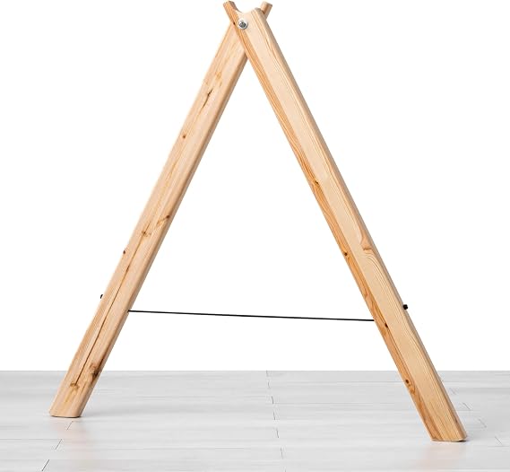 Wooden Slackline Stand – Balance Training Support for Indoor & Outdoor Use – Stable Slackline Base for Home Workout, Garden or Gym