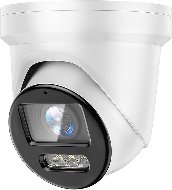 DS-2CD2387G2-LSU/SL 2.8mm HIK 8MP Color-VU 4K PoE IP Turret Camera Outdoor Indoor with Strobe Light and Audible Warning, 2-Way Audio,130dB True WDR, H.265+, Human/Vehicle Detection, IP67 Waterproof