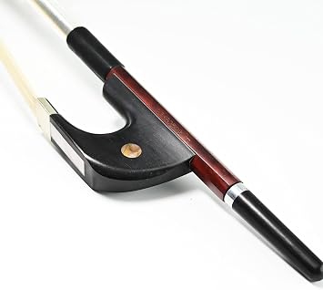Upright Double Bass Bow 4/4 Size German Model Natural Horsehair VINGOBOW 300BG 76 cm Brazilwood Stick Ebony Frog Warm Tone Natural Horse Hair Straight Stick Smooth Tuner Easy Rosin Open Sound