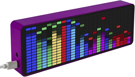 Audio spectrum analyzer LED music display 84 effects/fast sound pickup/voice-controlled line automatic switching