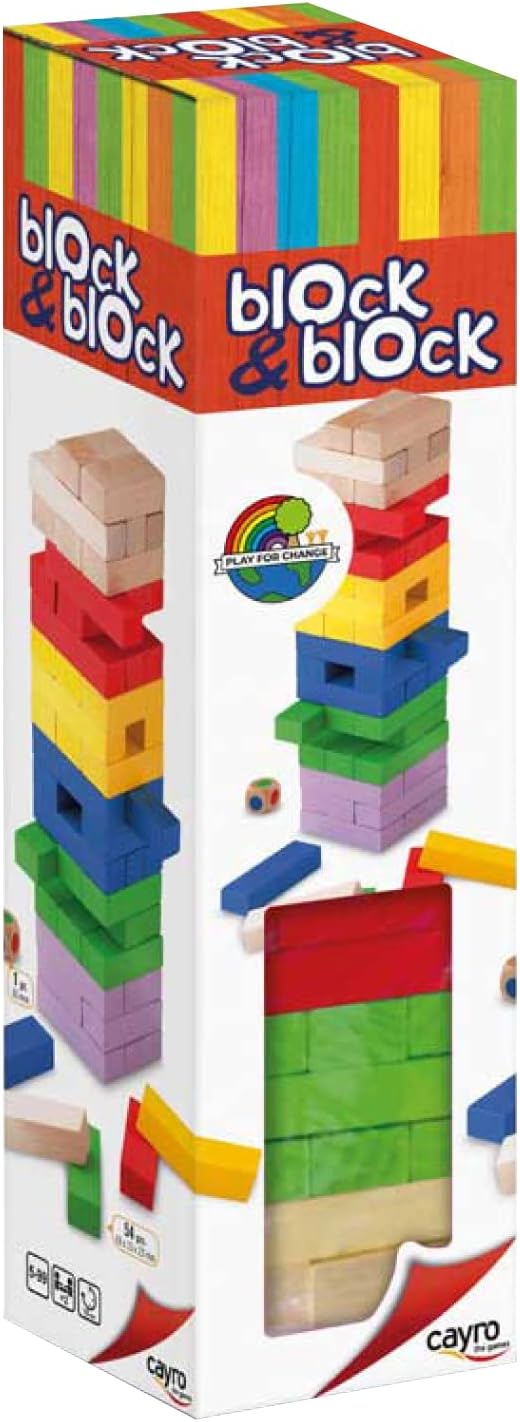 Juego Block A Block Madera Caja Roja