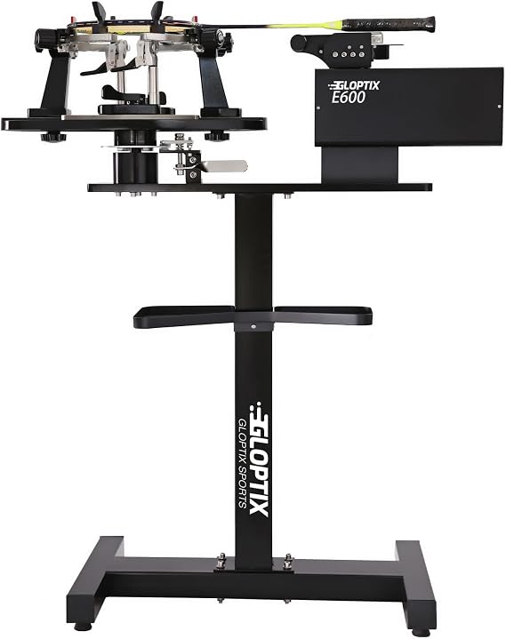 GT-E600 Electronic Tennis Racket Stringing Machine Digital Desktop Progression String Tools, with Tools and Accessories