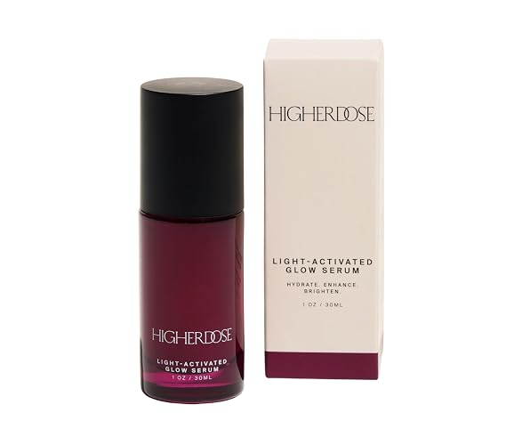 HigherDOSE Glow Serum - Facial Serum Formulated to Plump, Hydrate, and Stimulate Radiant Skin - Help Reduce Fine Lines and Wrinkles - 1 oz