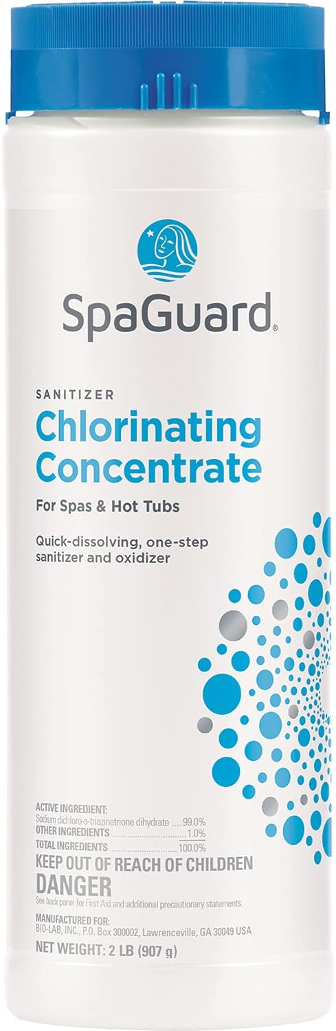 Spa Chlorinating Concentrate, 2 lb, Single Pack | Advanced Spa Water Treatment for Hot Tubs, Quick Dissolving Oxidizer