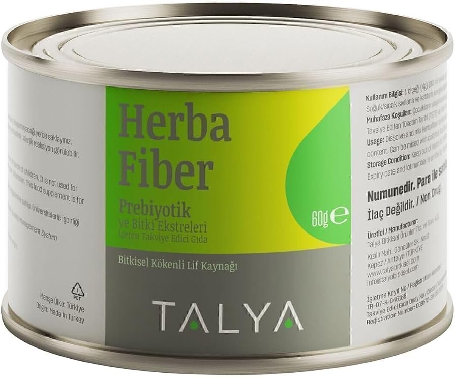 Talya Herbafiber Bitkisel Kökenli Lif Kaynağı, Prebiyotik, 60 gr