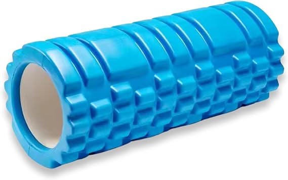Foam Roller for Deep Tissue Muscle Massage | Fitness Gym Physio | Massage Roller for Legs, Back and Arms | Trigger Point Muscles Therapy | Lightweight | 33x14cm (Blue)