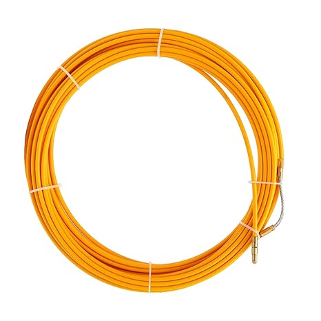 ELLANA Cable Flexible Dia 3mm/4mm/6mm Wire Guide Device, 5/10/15/20/25/30M Fiberglass Cable Puller, Fish Tape Reel Conduit Ducting Rodder Pulling Puller Extension Connector(Size:5meter,Color:3MM)