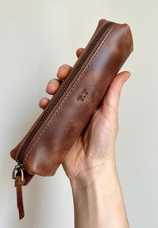 Name-Specific Handmade Genuine Leather Pen Holder (TABA)
