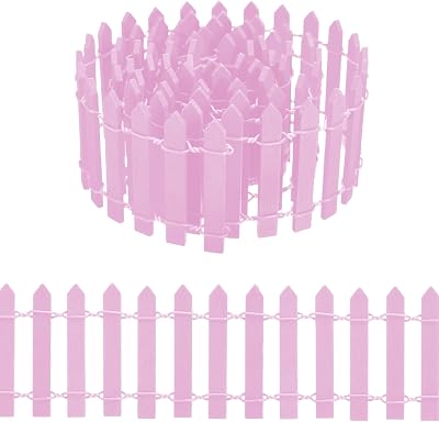 Miniature Fairy Garden Fence 35 Inches,Fairy Garden Accessories Outdoor Wood Picket Fence,DIY Flowerpot Decoration, Miniature Garden Decoration
