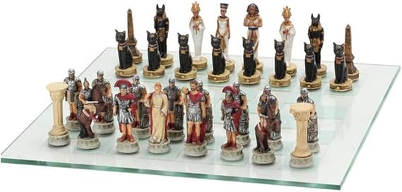 Roman Egyptian Themed Chess Set