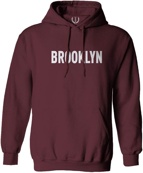 0235. White Fonts New York Brooklyn NYC Cool Hipster Street Hoodie
