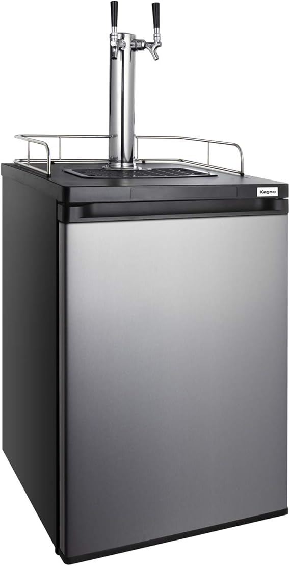 Kegco HBK209S-2 Keg Dispenser, stainless steel,2 Faucet without Kegs