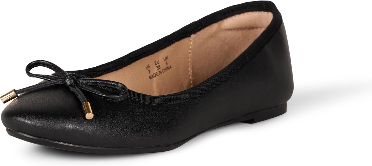 Amazon Essentials Women's Round Toe Ballet Flats