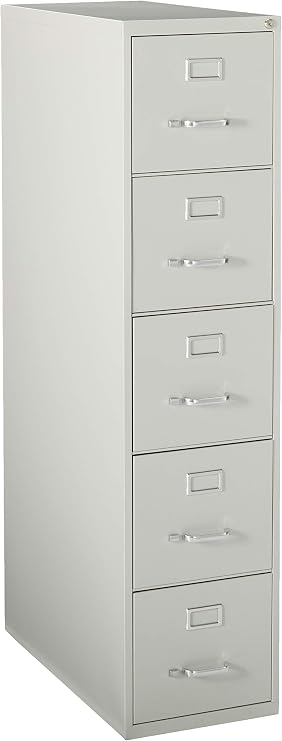 Lorell LLR48499 Commercial Grade Vertical File Cabinet, Light Gray