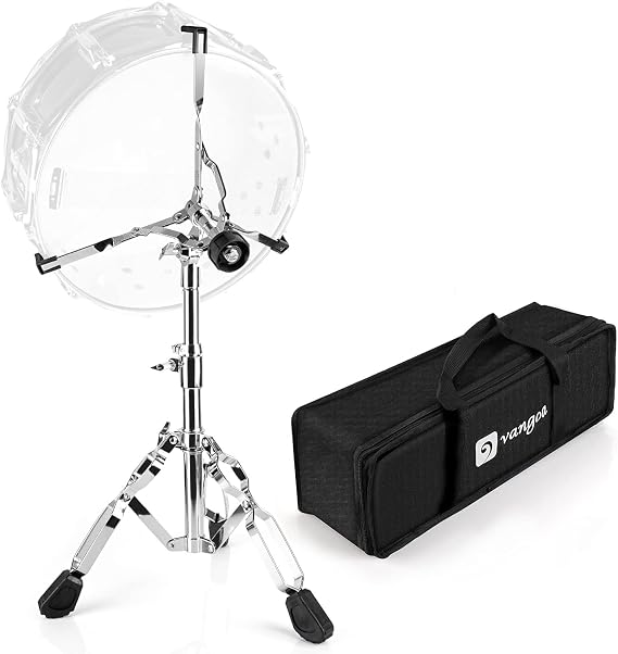 Heavy-Duty Snare Drum Stand for 10" to 14" Snare Drum & Drum Pad with Bag