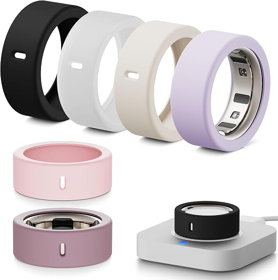 6 Pcs Ring Cover for Oura Ring Gen 4/4 Ceramic/Gen 3/Ultrahuman Ring