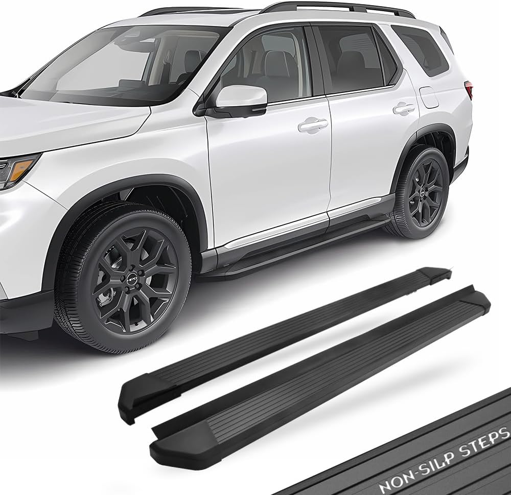 Heavy Duty 600 LBS Side Steps fit for 2023 2024 2025 Honda Pilot | 4.13 Width | No Drilling Required | Running Boards Nerf Bar Accessories