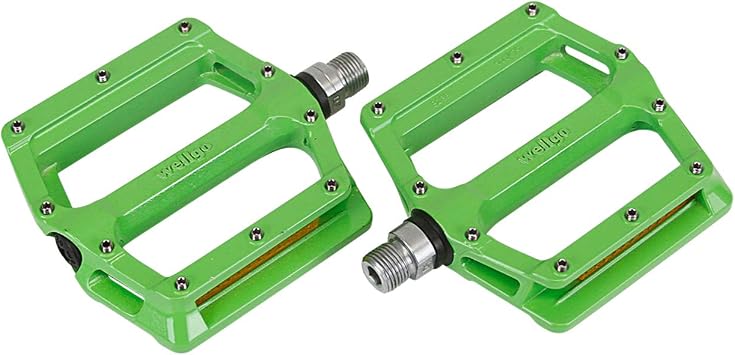 Wellgo B233AL Cr-Mo Spindle 9/16" DU Seal Bearing Aluminum Alloy Performance Bicycle Pedals for Road and Fixed Gear