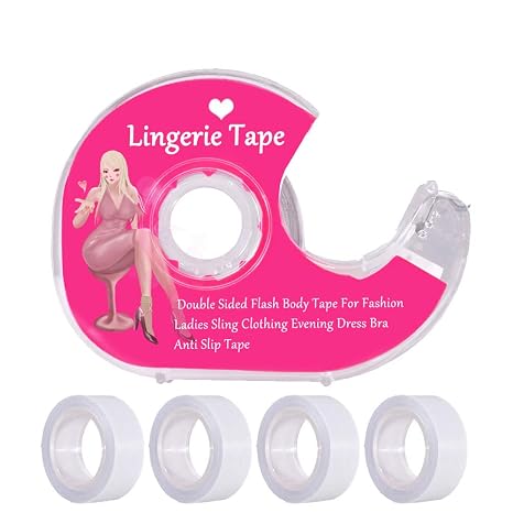 KINOW Fashion Body Tape Double Sided Clothing Tape for Skin Lingerie Dress Bra 82 Feet