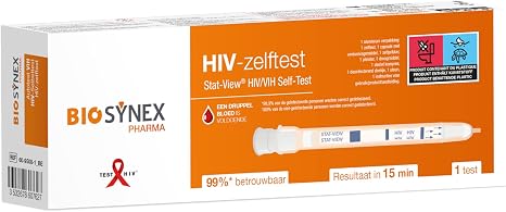 BIOSYNEX - Stat-View® - HIV - AIDS rapid test - reliable and confidential self-test (1 test)