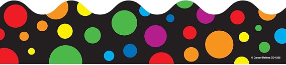 Big Rainbow Dots Borders