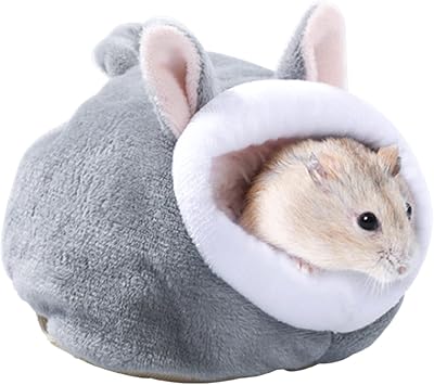 Hamster Hammock Winter Warm Velvet Small Pet Cage Sleep Nest Bed for Guinea Pigs Hedgehog Squirrel Cage Accessories