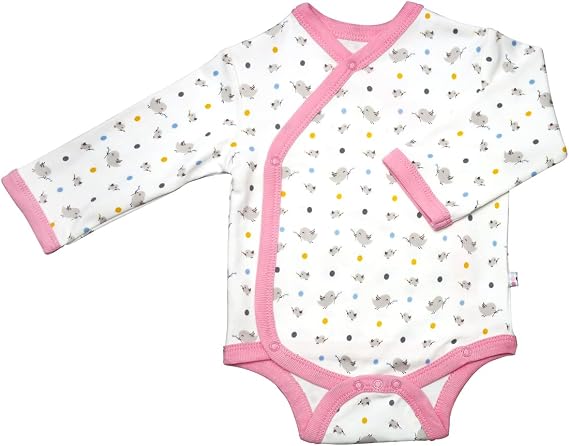 Babysoy Organic Printed Kimono Bodysuit