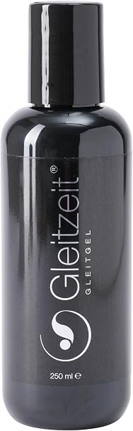 Gleitzeit® Water-Based Lubricant (250 ml) Premium Lubricant Sensitive Intimate Gel Dermatest »Excellent«. Zieht keinen Fettfilm klebt nicht. Praktische Größe für die Schublade. Rückstandslos abwaschbar.