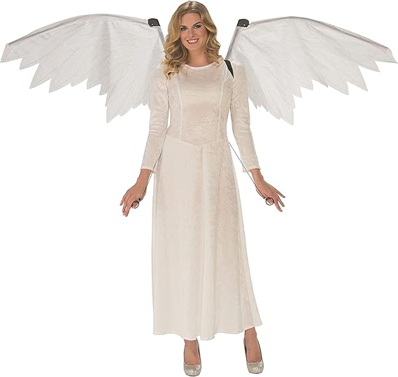 Rubies White Mechanical Angel Wings for Adults, Unisex No Size